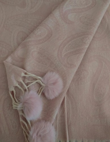 Sciarpa donna rosa paisley - , con